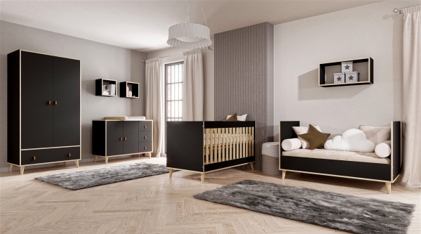 Babyzimmer NEW YORK schwarz | www.kids-ambiente.com